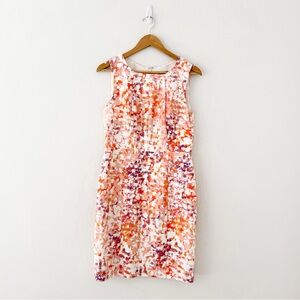 Ann Taylor Multicolor Sleeveless Pencil Dress